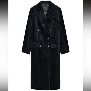 Zara long corduroy coat limited edition